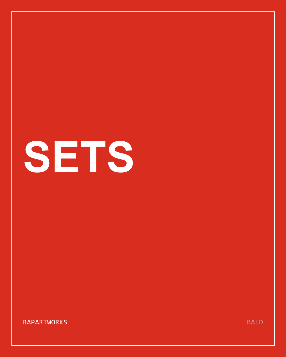 Poster Sets – Kategorie-Kachel, signalrot